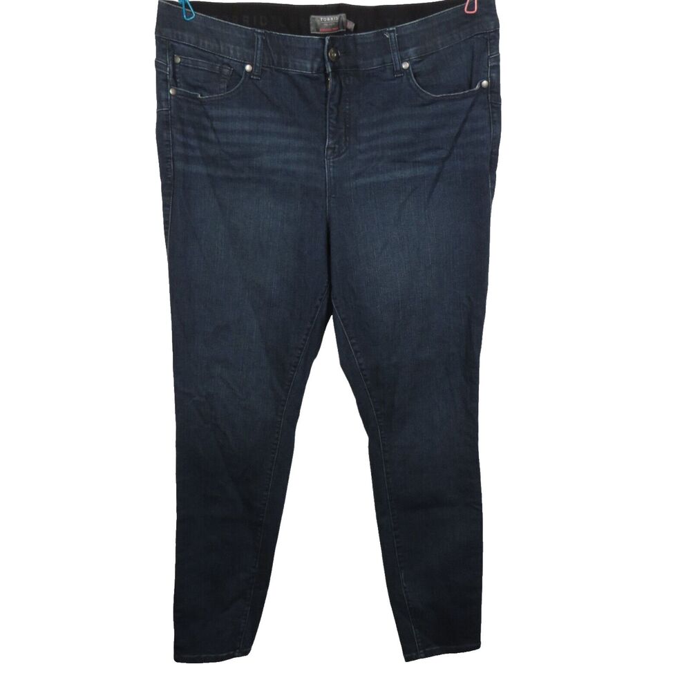 Torrid Bombshell Skinny High Rise 5 Pocket Stretch Jeans Plus Size 20 TALL